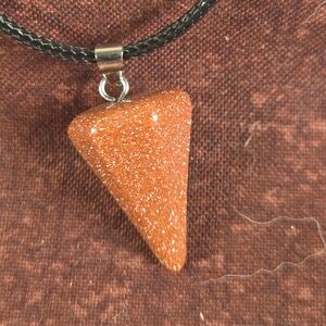 Sparkling Orange Pendant Necklace
